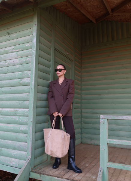 KAHVE POLİVİSKON CEKET