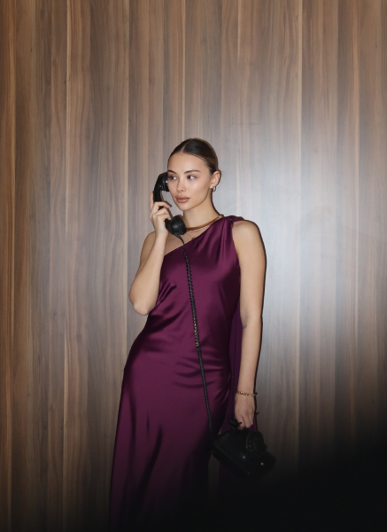 MÜRDÜM SATEN ELBİSE