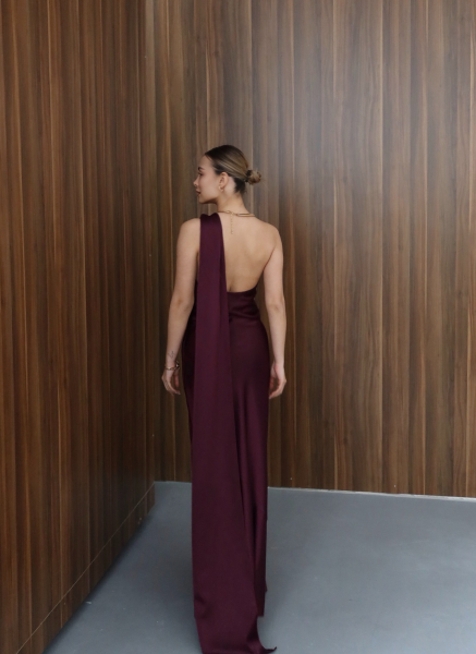 MÜRDÜM SATEN ELBİSE