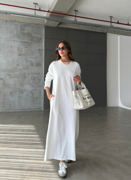 BEYAZ PENYE ELBİSE