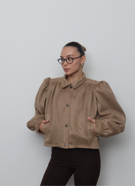 SUNİ SÜET VİZON CEKET