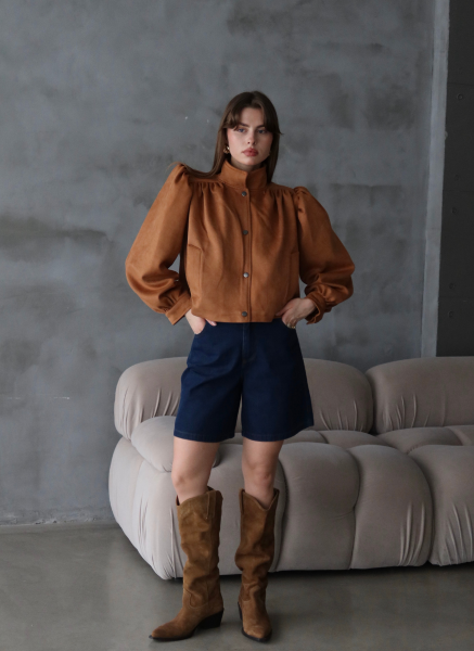 SUNİ SÜET TABA CEKET