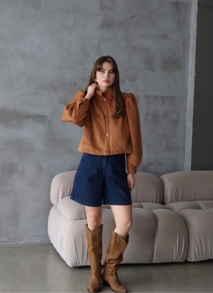 SUNİ SÜET TABA CEKET