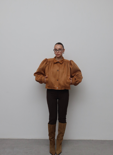 SUNİ SÜET TABA CEKET