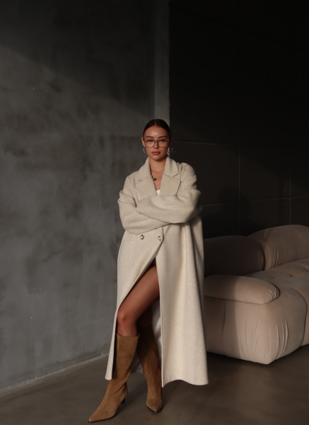 BEJ KAŞE OVERSİZE KABAN