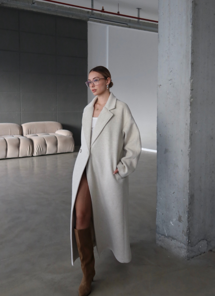 BEJ KAŞE OVERSİZE KABAN