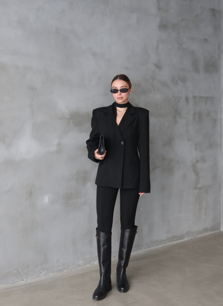 SİYAH VATKALI CEKET