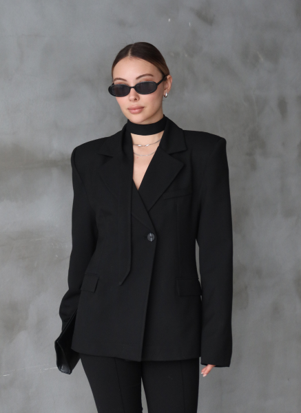 SİYAH VATKALI CEKET