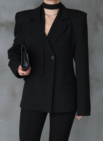 SİYAH VATKALI CEKET