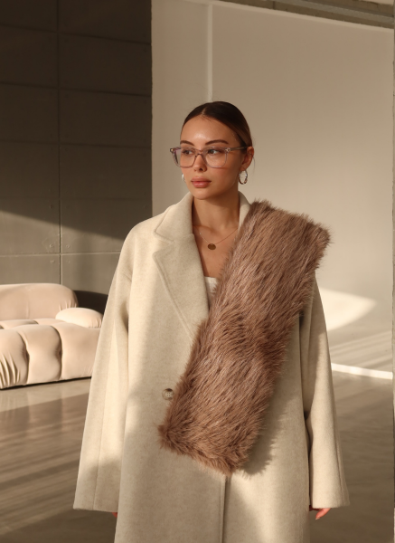 VİZON SUNİ KÜRK ATKI