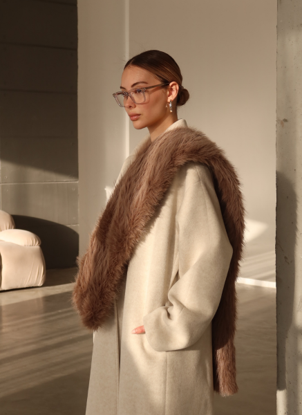 VİZON SUNİ KÜRK ATKI