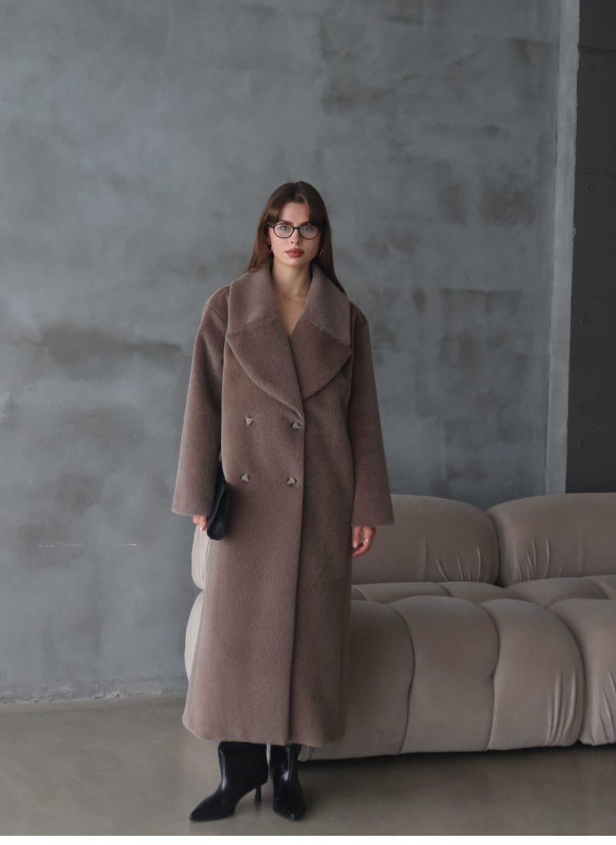 VİZON KUŞAKLI SUNİ KÜRK KABAN