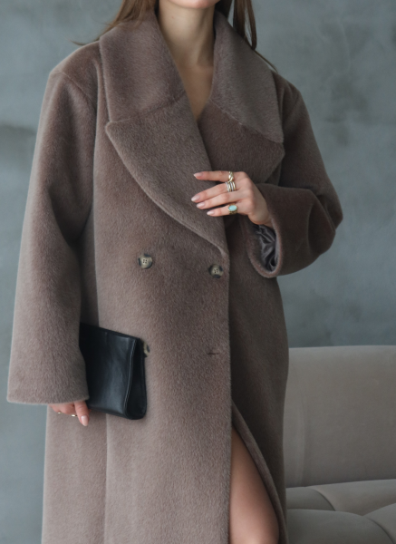 VİZON KUŞAKLI SUNİ KÜRK KABAN